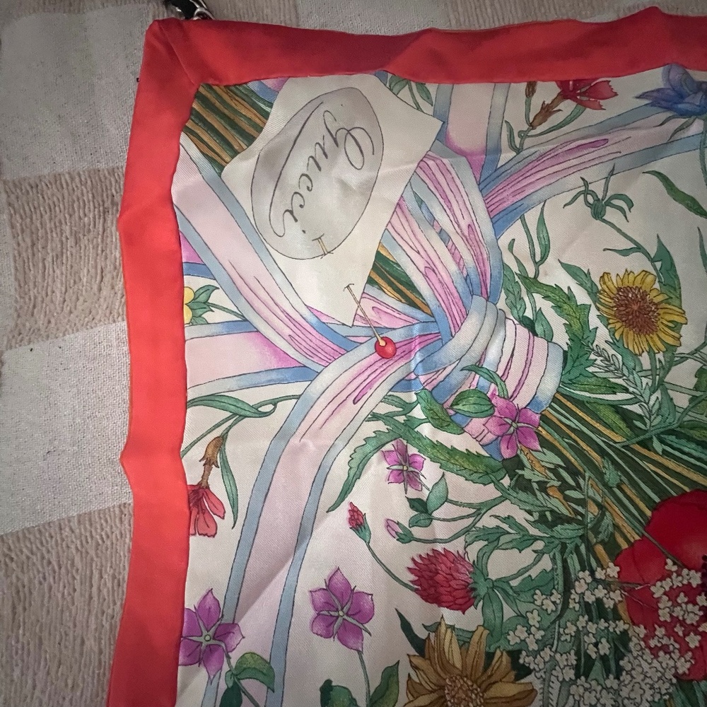 Vintage Gucci halter (made by Gucci for my mum) photos 1-4, Gucci scarf “jungle”
